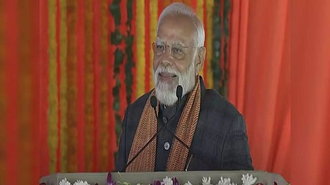 Prime Minister Narendra Modi in Srinagar (Photo/ANI)