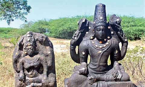 The Lord Vishnu and the Goddess Vaishnavi idols are believed to be 1,200 years old