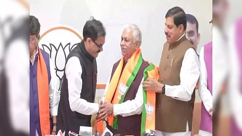 Former Congress leader Suresh Pachouri joins BJP (ANI/Photo)