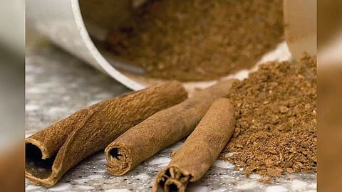 Stick and ground cinnamon is displayed for a photograph in Concord, N.H. (AP)