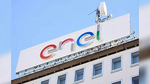 A logo of Italian multinational energy company Enel is seen at the Milan's headquarter, Italy (Reuters)