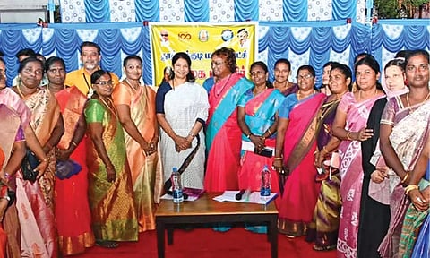  DMK leader and Lok Sabha member Kanimozhi