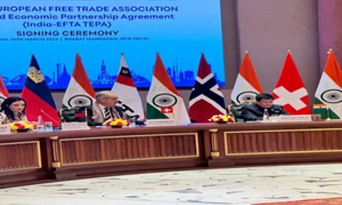 India signs economic pact with 4 European nations, $100 bn FDI expected to flow in