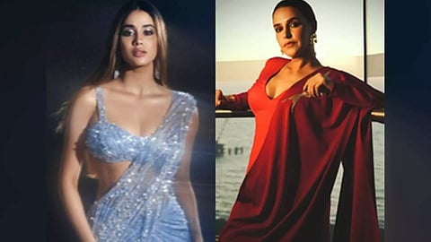 Bollywood actresses Janhvi Kapoor and Neha Dhupia (Photo/Instagram)