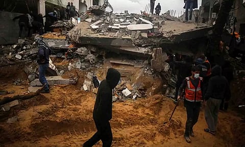 Palestinians in Deir al Balah, Gaza (ANI)