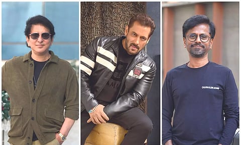 Producer Sajid Nadiadwala, Salmaan Khan, AR Murugadoss