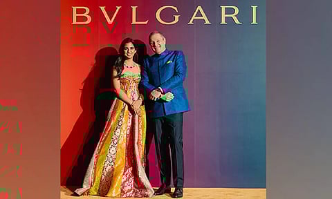 Isha Ambani, Director, Reliance Industries Limited and Jean Christophe Babin, CEO, Bulgari (Reliance)
