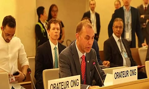 Jamil Maqsood, the Secretary of Foreign Affairs for UKPNP (ANI)