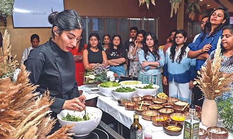 Culinary demonstration by Adhira (Photos: Justin George)