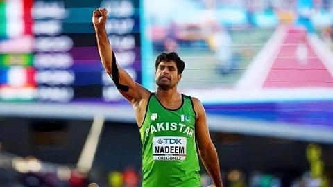  Pakistan’s Arshad Nadeem (Photo/IANS)