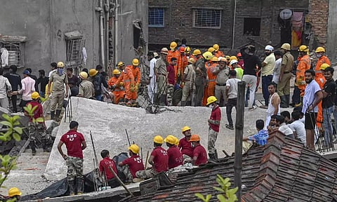 Visual from Kolkata Building collapse (PTI)