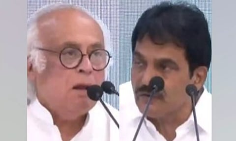 Congress leaders Jairam Ramesh and KC Venugopal (ANI)