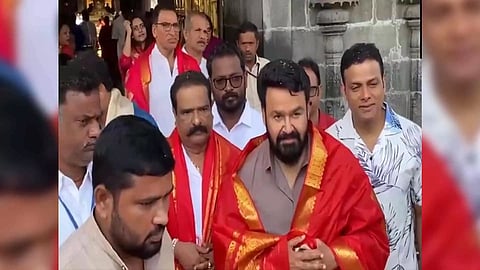 Mohanlal at Tirumala Tirupati temple (Image/ANI)