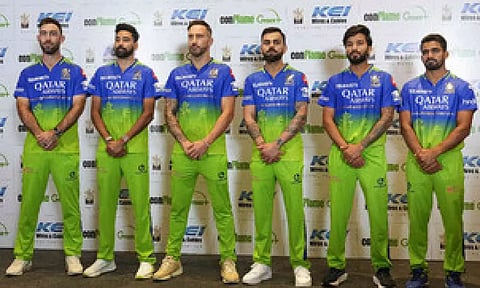 Royal Challengers Bengaluru Team Players (PTI)