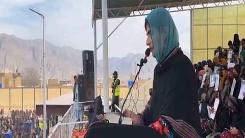 Baloch rights activist Sammi Deen Baloch (Photo/X@SammiBaluch)