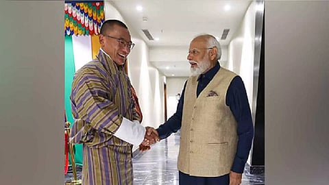 Bhutan PM Tshering Tobgay, PM Narendra Modi (Photo/ANI)