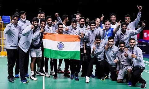 Thomas Cup winners India (Sachin Tendulkar/X)
