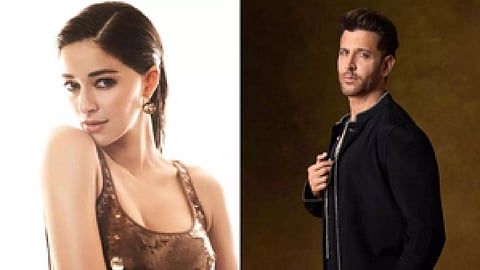 Ananya Pandey and Hrithik Roshan (Photo/PTI)