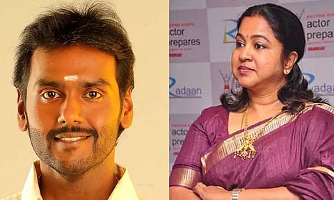 (L to R) Vijaya Prabhakar, Raadhika Sarathkumar 