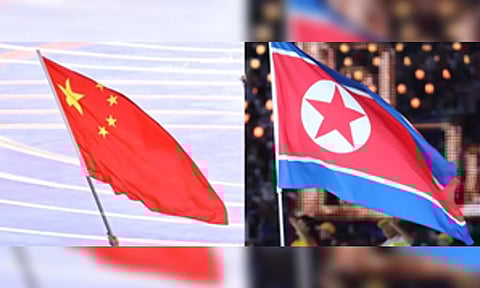 China and North Korea Flag (IANS)