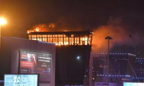 Visuals from Russia terror attack