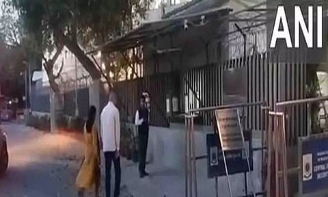 Sunita Kejriwal entering ED office (ANI)