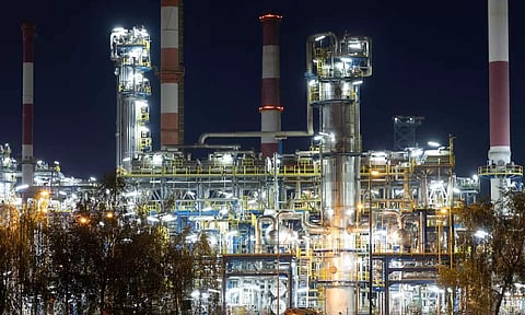 A state controlled oil refinery Lotos is pictured in Gdansk (Reuters)