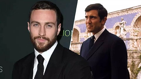  Aaron Taylor-Johnson; Former James Bond star George Lazenby 