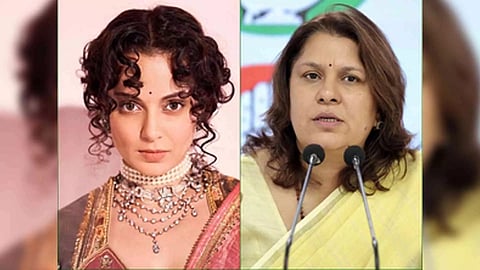 Kangana Ranaut; Congress national spokesperson Supriya Shrinate (Photo/IANS)