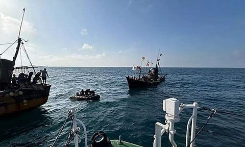 Visuals of Indian Coast Guard rescue operation (Photo/ANI)