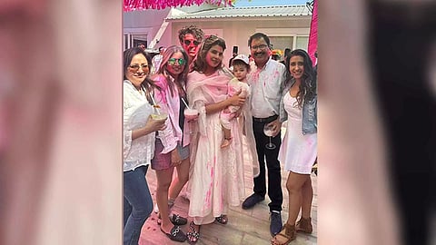 Priyanka Chopra, Nick Jonas with daughter Malti (Image: Instagram)