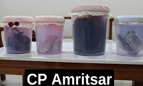 Drugs seized by the police (X)