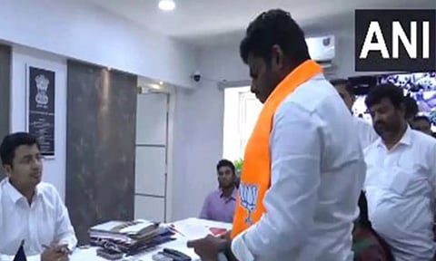 BJP leader K Annamalai files nomination from the Coimbatore parliamentary constituency
