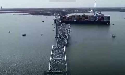 Visuals from Bridge collapse (Reuters)