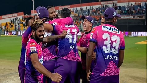 New York Strikers celebrating their win(Photo/ANI)