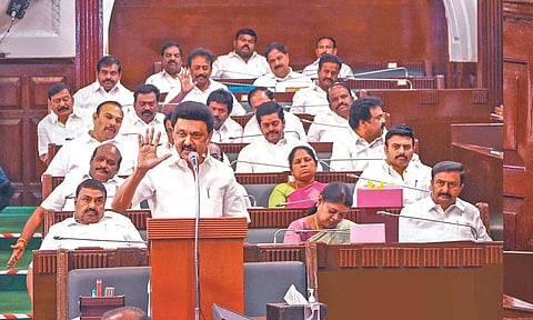CM Stalin at Rajya Sabha