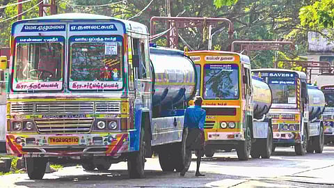 Water tanker lorries