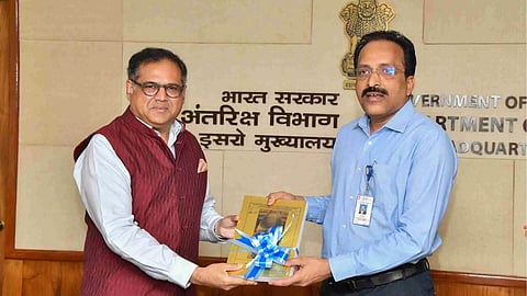 Somanath unveiled the payload fairing virtually while Sanjay Jayavarthanavelu handed over the hardware documents to the ISRO chairman.