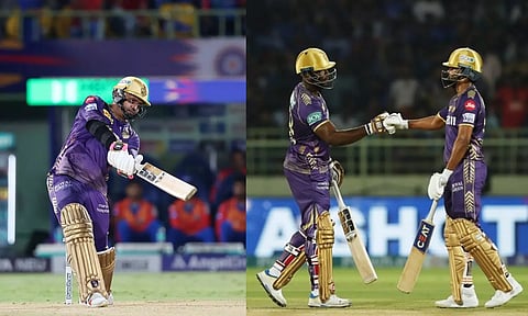 Sunil Narine, Andre Russell and Shreyas Iyer (Photo-X:@IPL)