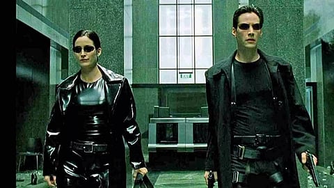 Still from the science fiction film 'The Matrix'