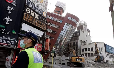 Aftermath of earthquake in Taiwan (PTI)