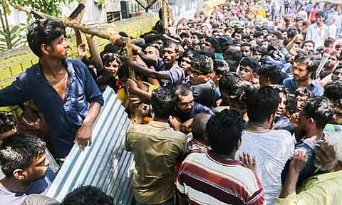 Lat Year Fans throng the MA Chidambaram Stadium in Chepauk to buy tickets 