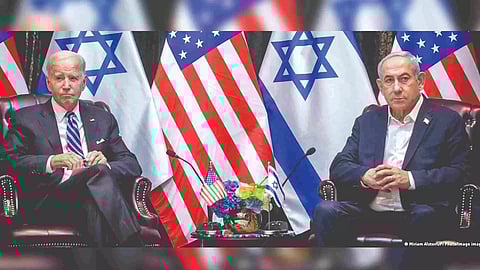 Joe Biden and Prime Minister Benjamin Netanyahu