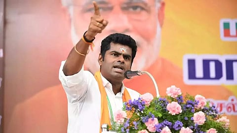 BJP state president K Annamalai