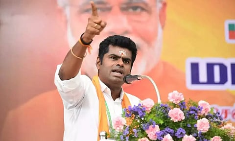State BJP president K Annamalai