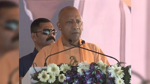 Uttar Pradesh Chief Minister Yogi Adityanath in Hapur (Photo/ANI)
