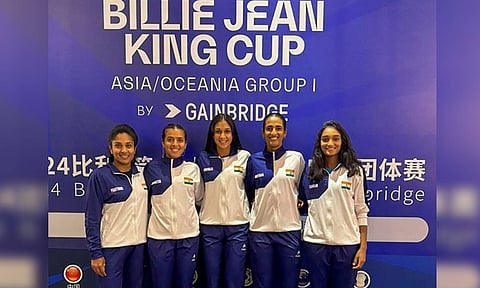 Indian women’s tennis team (ANI)