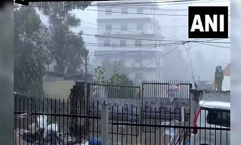 Heavy rain in thiruvananthapuram (Photo/ANI)