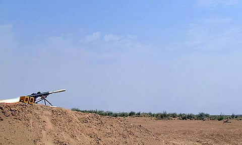 DRDO successfully conducted MPATGM weapon system developmental trials in Rajasthan (ANI)