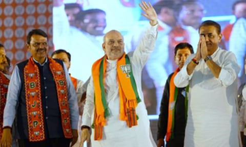 Union Minister Amit Shah in Election Campaign (IANS)